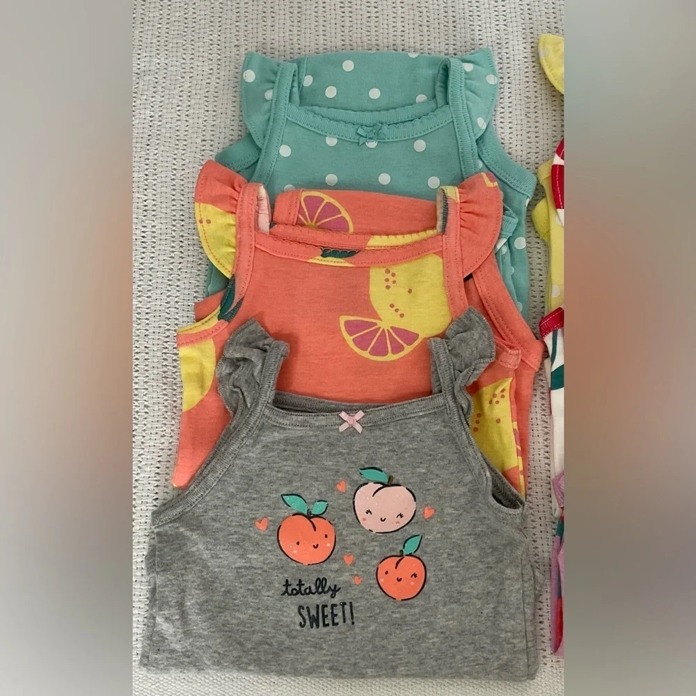 Bundle Carter's Pink and Yellow Bodysuits for Everyday Style